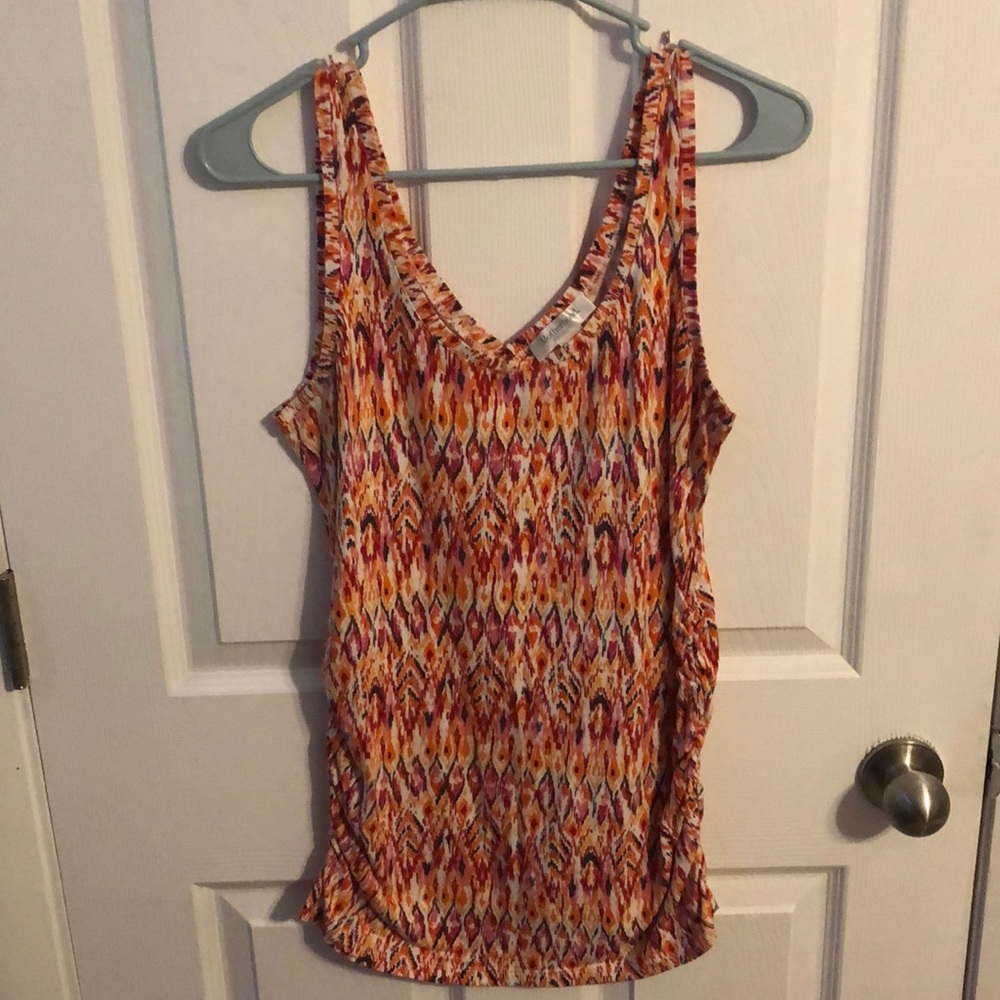 Retro Patterned Maternity Tank